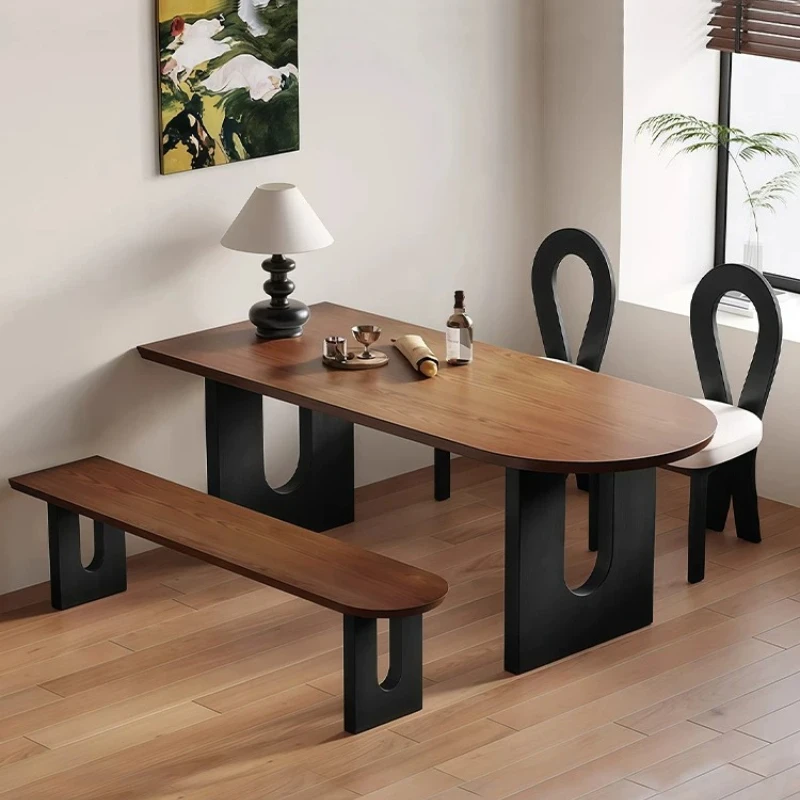 Coffee Modern Luxury Dining Tables Wooden Interior Space Saving Dining Tables Kitchen Mesa Redonda Comedor Nordic Furniture