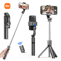 Xiaomi Mobile Phone Selfie Stick Tripod Detachable Bluetooth Remote 360° Rotation Extendable Pole Fill Light Universal Bracket