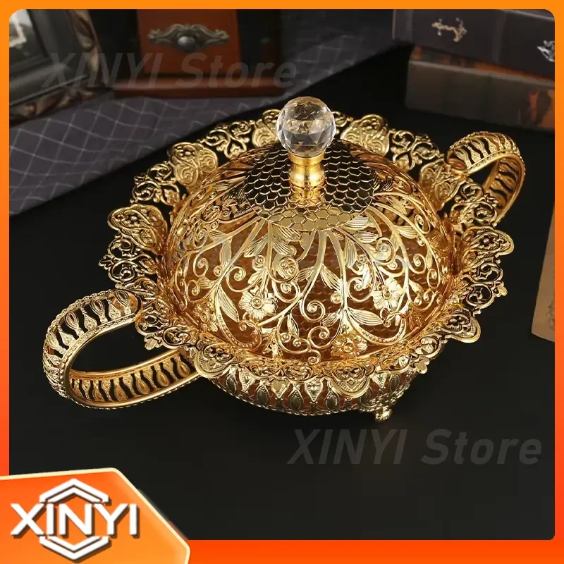 European Style Fruit Tray for Living Room Coffee Table Snack Storage Box for Nuts Dried Fruits Chips Cookies Home Kitchen