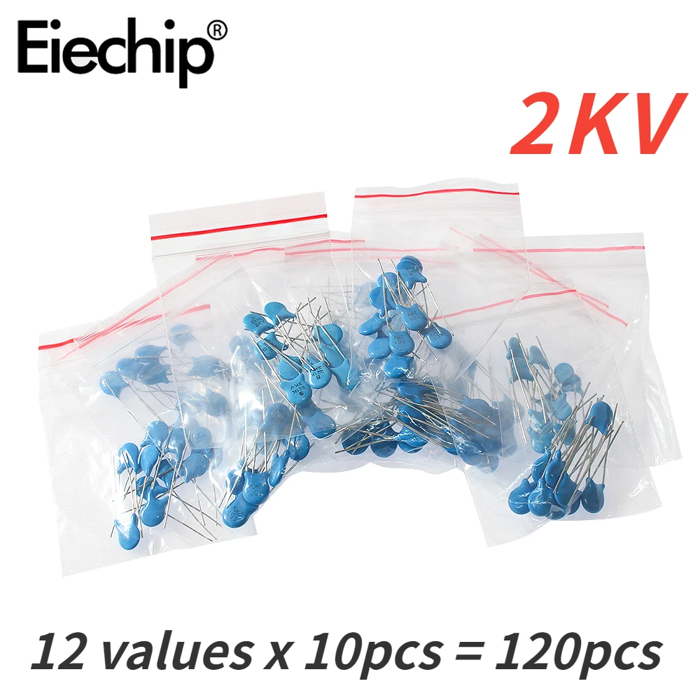 

120pcs 2KV High-voltage Sample Combination Kit Ceramic Tile Package Component Package Commonly Used