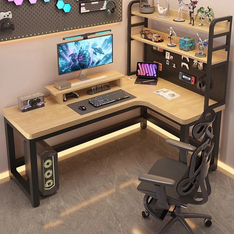 Console Gaming Table Study Students Living Room Standing Shelves Reading Office Computer Desks Bedroom Bureau Trendy Furniture