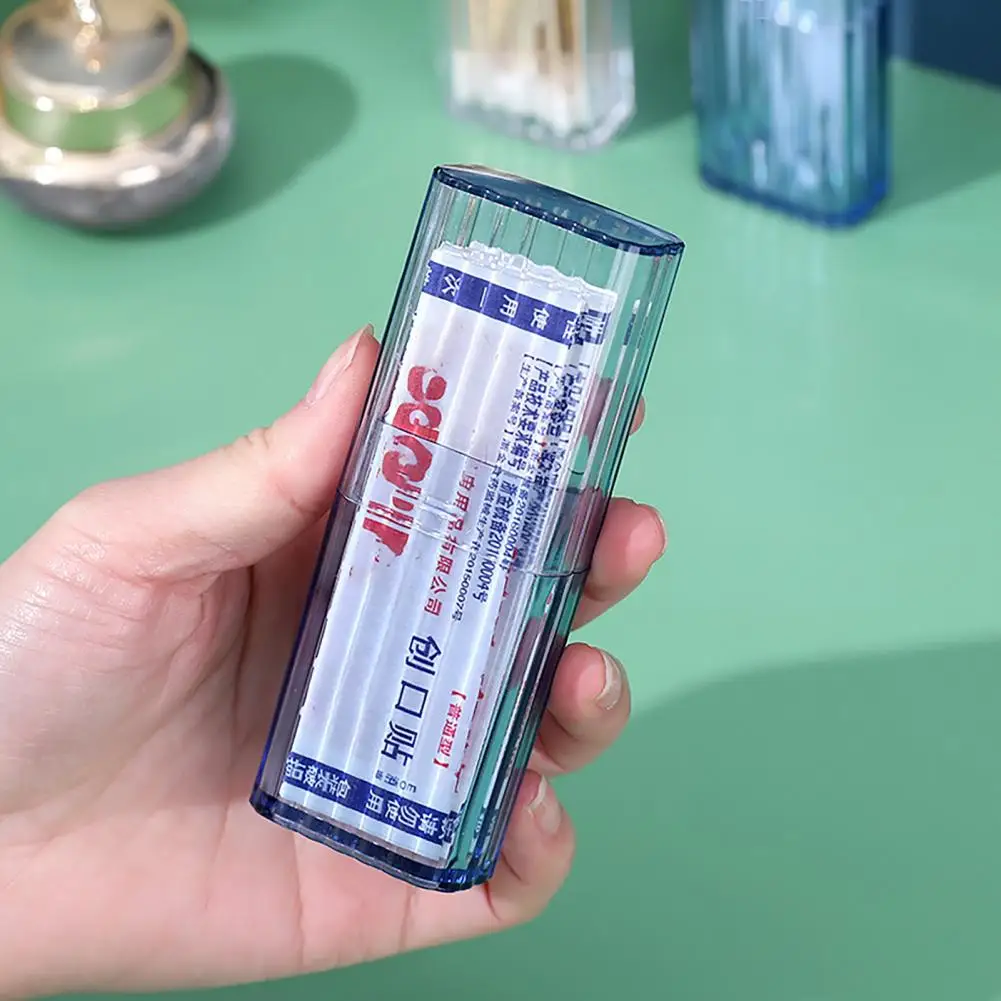 Caja de almacenamiento de palillos de dientes de larga duración, organizador de palillos de dientes creativo, amplia aplicación, caja de viaje
