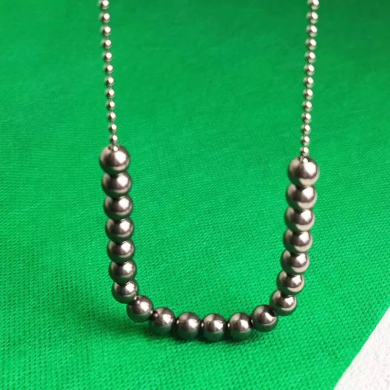 Pure Grade 2 Titanium Beads with Holes 4mm 6mm 8mm - Hypoallergenic Jewelry Making Supplies for DIY Bracelet Necklace