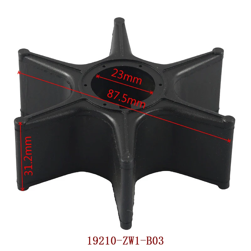 Wholesale 19210-ZW1-B03 Boat Motors Impeller For Honda Marine 4-Stroke 130HP 115HP 90HP 75HP Outboard Motor Free Shipping