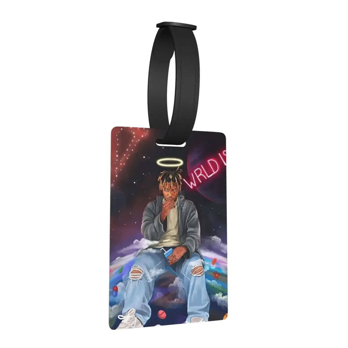 

Juice Wrld Streetwear Luggage Tags Suitcase Accessories Travel Cute Baggage Boarding Tag Label Holder ID Name Address