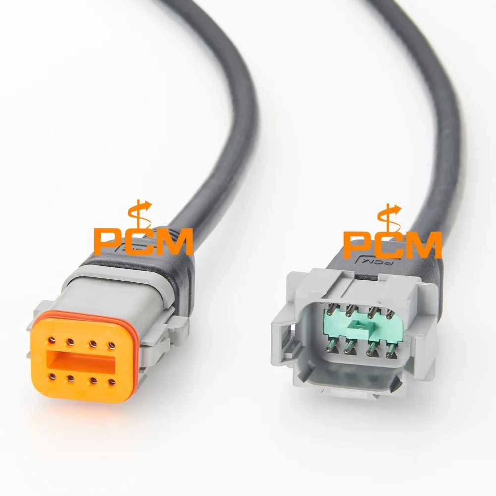 Deutsch DT Series DT04-8P Male to DT06-8S Female 8 Pin Waterproof Extension Cable Automotive Wiring Harness for Truck Equipment