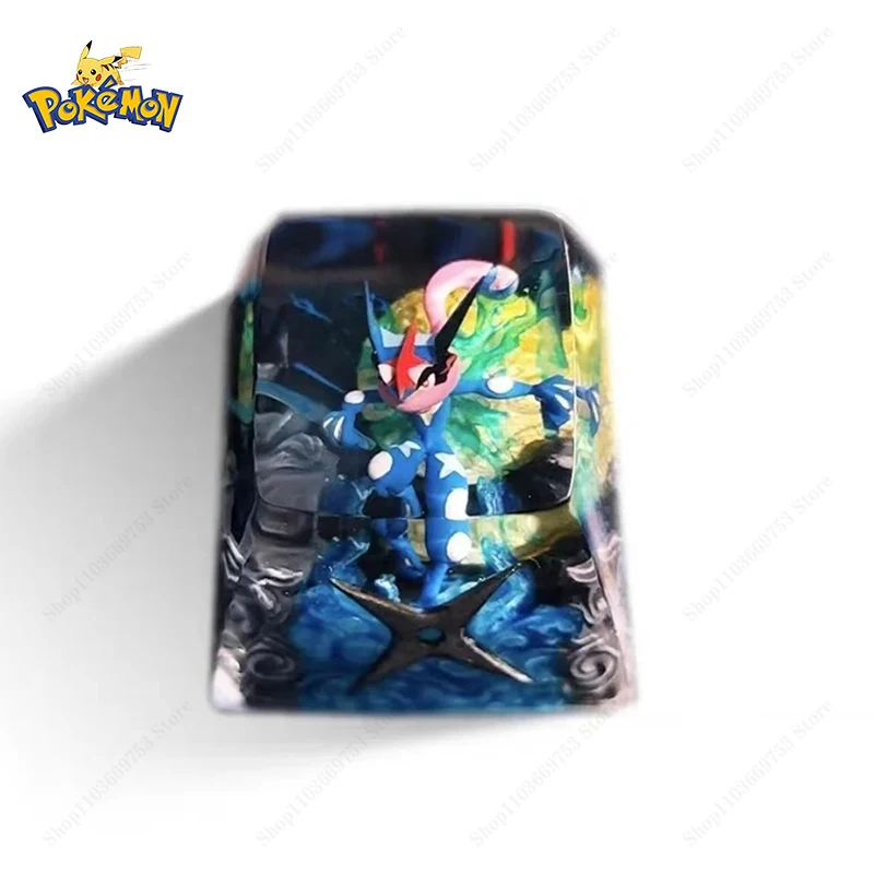 pokemon-anime-keycaps-pikachu-greninja-customized-resin-transparent-stereoscopic-keycaps-for-mechanical-keyboard-accessories