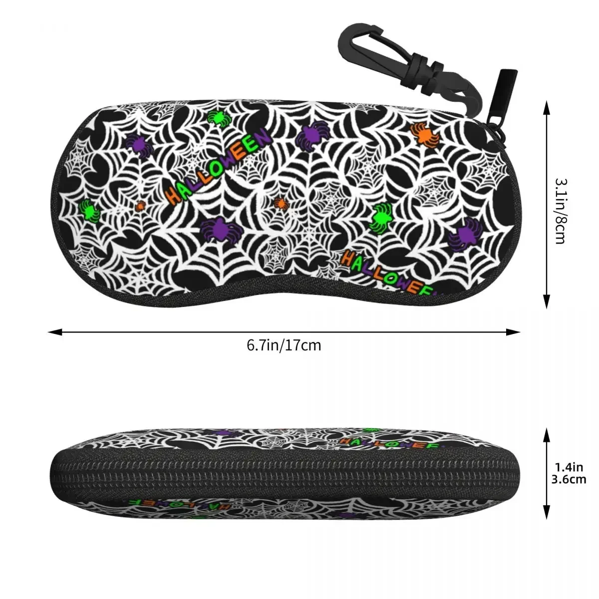 Custom Halloween Gothic Spoopy Spiders Glasses Case Cool Shell Eyeglasses Case Sunglasses Box