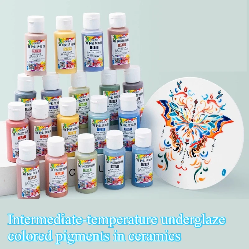 

90g/12-color Ceramic Pigment DIY Handmade Clay Make Vases Coloring Handicrafts Graffiti Concentrated Underglaze Colored Pigment