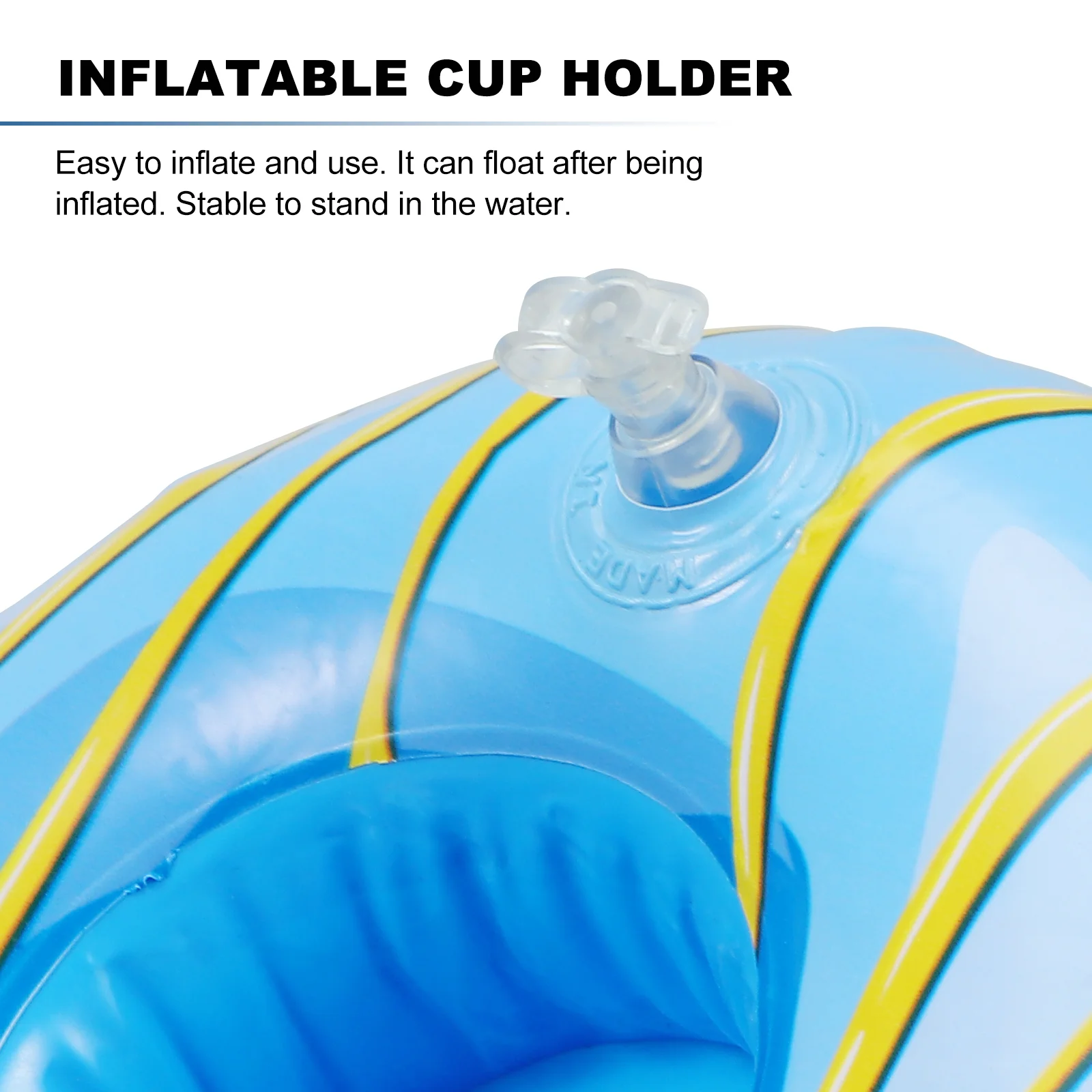 6 Pcs Water Floating Cup Holder Drink Holders Playset Coasters Stand Inflatable Summer Child