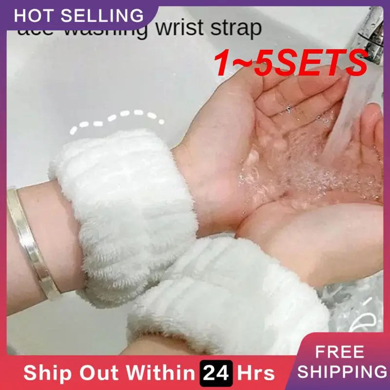 1~5SETS Absorbent Wristband Comfortable Portable Convenient And Practical Wristband Wash Wrist Band Movement Fashionable