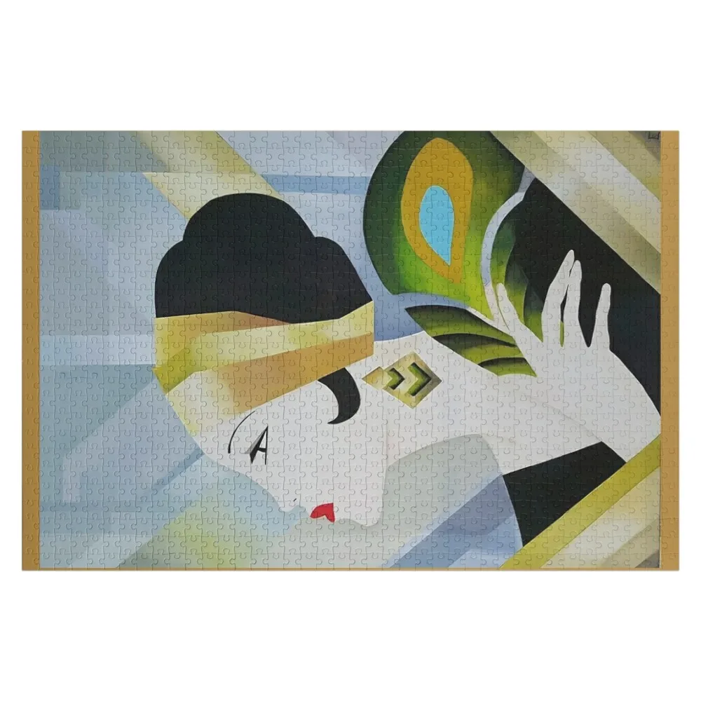 

Винтажный модный пазл с золотым рисунком, индивидуальный фото-пазл, персонализированные игрушки для детей, рождественские подарки, пазл на заказ