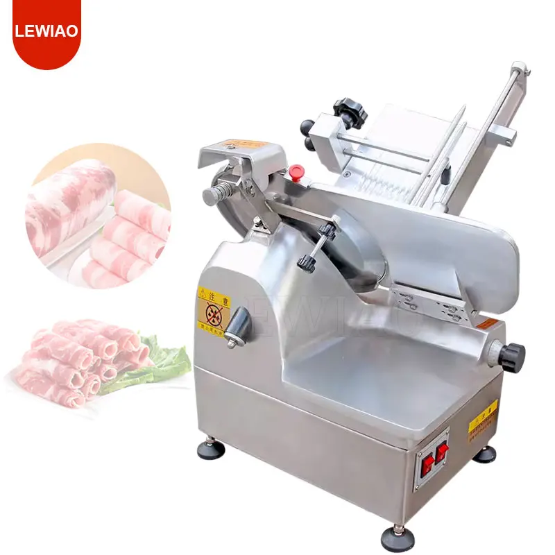 

Electric Meat Slicer Automatic Cutting Beef Mutton Roll Machine Stainless Steel Knife Adjustable Thickness