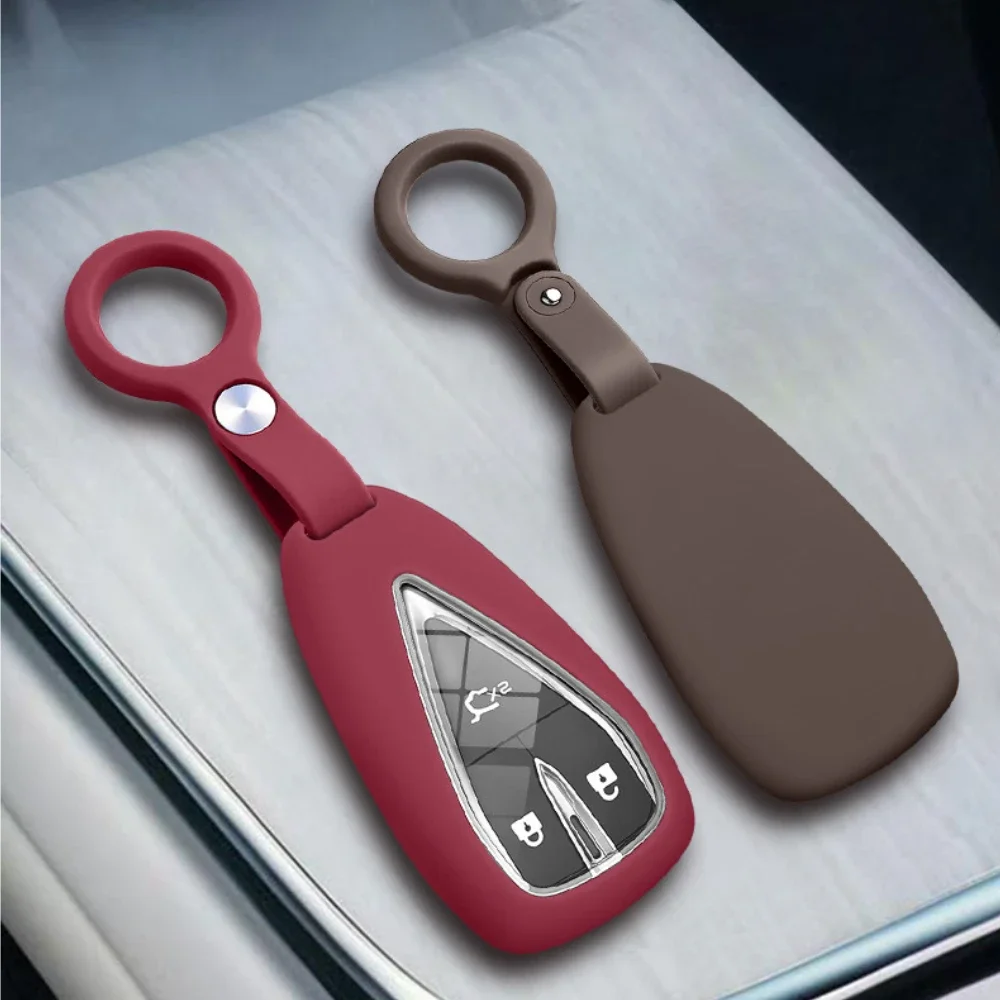 For Deepal SL03 S07 L07 S05  CS75 Plus CS55 Plus UNI-T Car Key Case Cover Liquid Silicone Remote Fob Protector Shell
