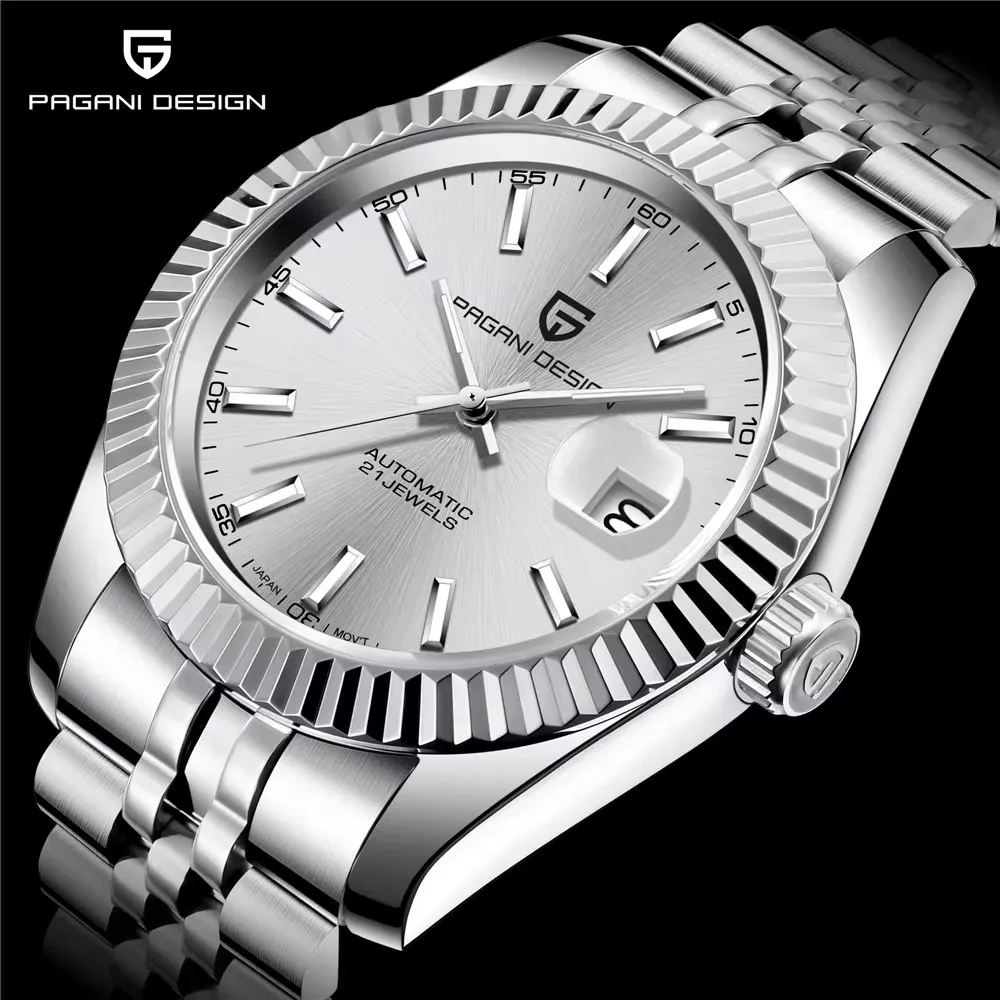 

2024 new men watch PAGANI DESIGN brand automatic mechanical stainless steel business military waterproof watch Relogio Masculino