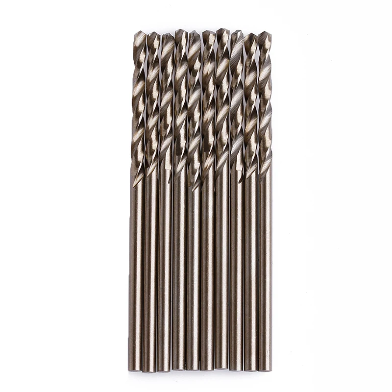 

2mm Round Shank HSS Coated Twist Drill Bits Set, High Speed Steel Drill