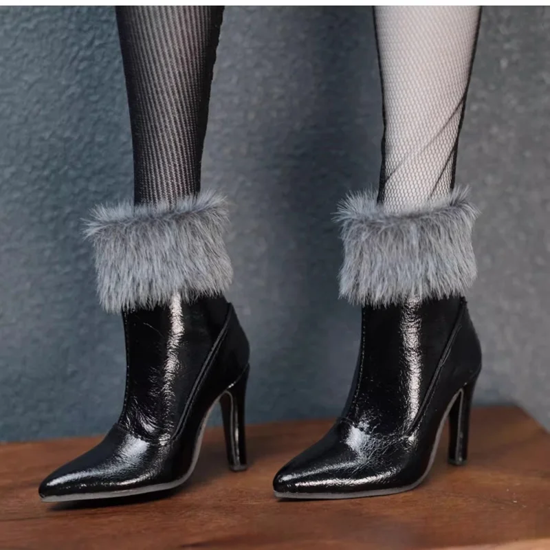 Scarpe da bambola BJD per 1/3 1/4 scarpe moda bambola nero bianco rosa argento stivali alti accessori per bambole regalo fai da te