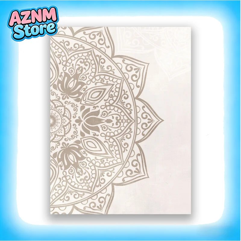Cuadro de Lienzo Original 2026 con Diseño de Mandala Beige Taupe, Arte de Pared Estilo Boho, Imágenes en Colores Neutros, Pósters Bohemios para Sala de Estar y Decoración del Hogar