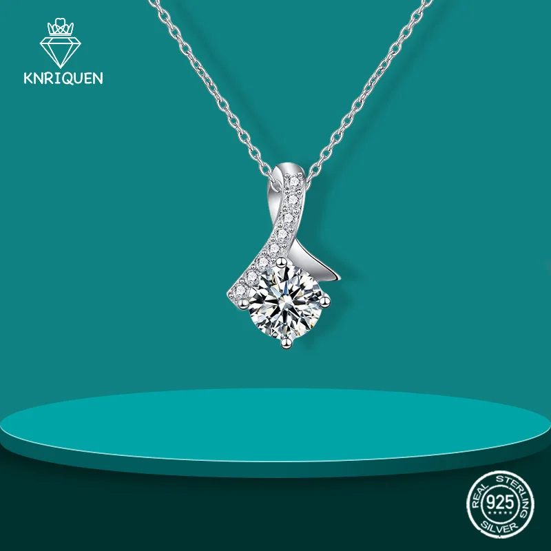 

Женское Ожерелье с кулоном из муассанита, 18 к