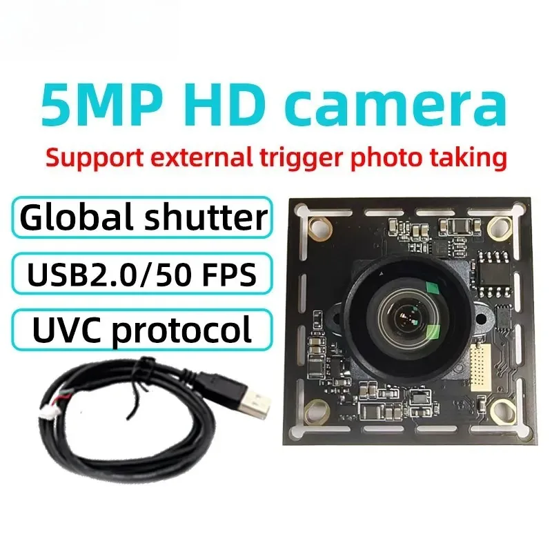 5 Million OG05B10 Global Shutter Usb HD Industrial Camera Module 50 Frame Motion Capture UVC Protocol Driver-free.