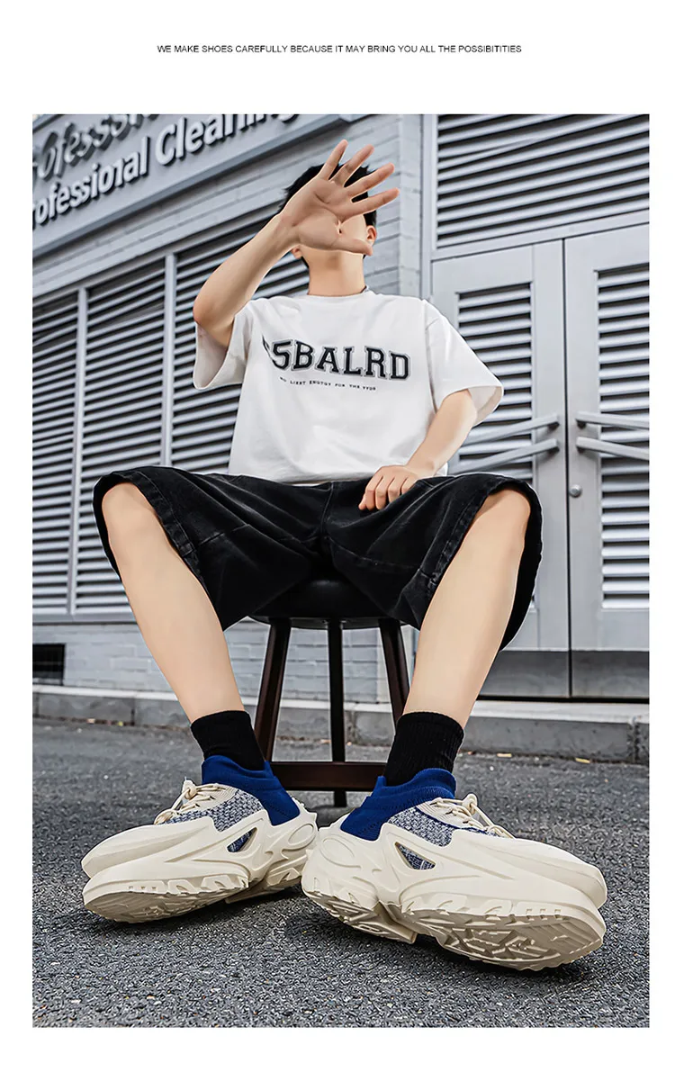2026 Frühling und Sommer Neuer Stil Alltagstaugliche Personalisierte Herrenschuhe 39-45 Große Größen Dickbesohlte Modische Freizeitschuhe Vielseitige Sportschuhe – Detail 21