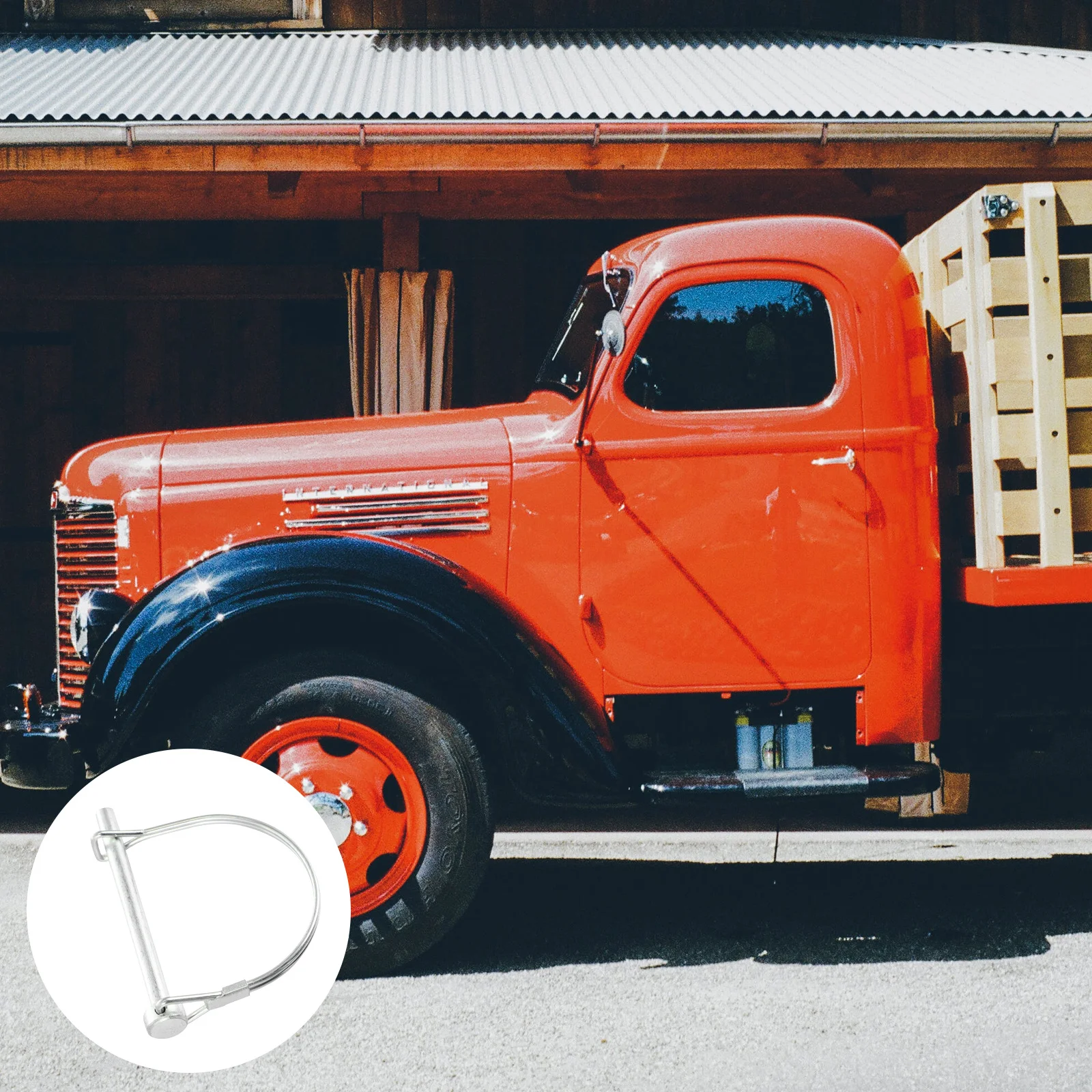 

10pcs Heavy Duty Square Locking Pin D-Shaped Safety Coupler Arch Retainer Clip For Trailer Hitch Shaft Applications Carbon Steel