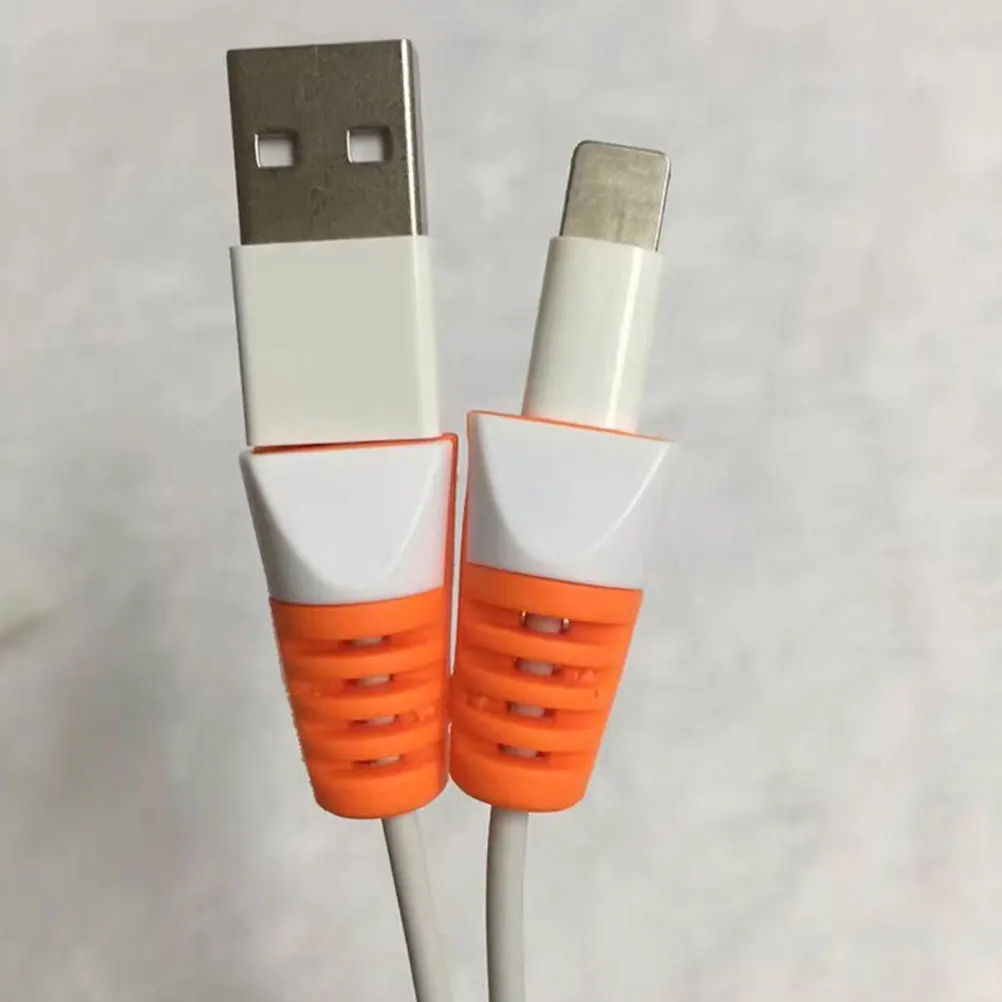 

50 pcs Charging Cable Protectors Usb Cable Sleeve Cord Clips Random Color Durable Abs Pvc Material Easy Install Long Lasting