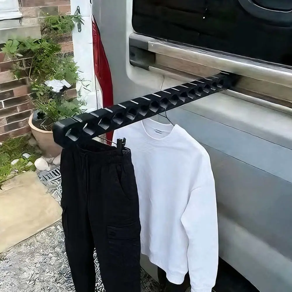 Detachable RV Track Clothes Rack No-Drill 3D Printing Drying Rack for RV Tracks Multifunctional Portable RV Storage Rack For RVs