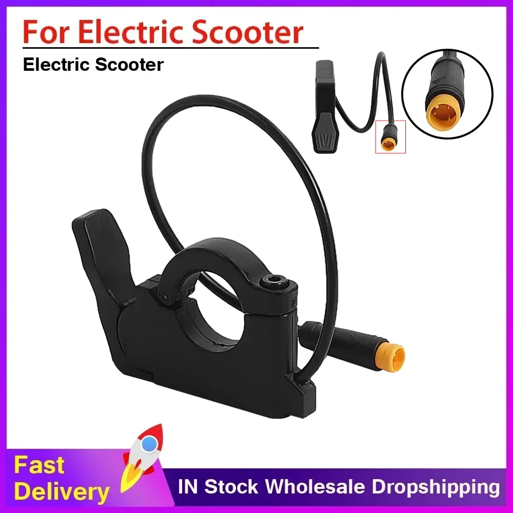 

3-контактный разъем для электронного велосипеда 36 В 48 В 60 В 72 В TT009 левый и правый дроссель для большого пальца для электрического велосипеда, скутера, акселератора, руля 22 мм