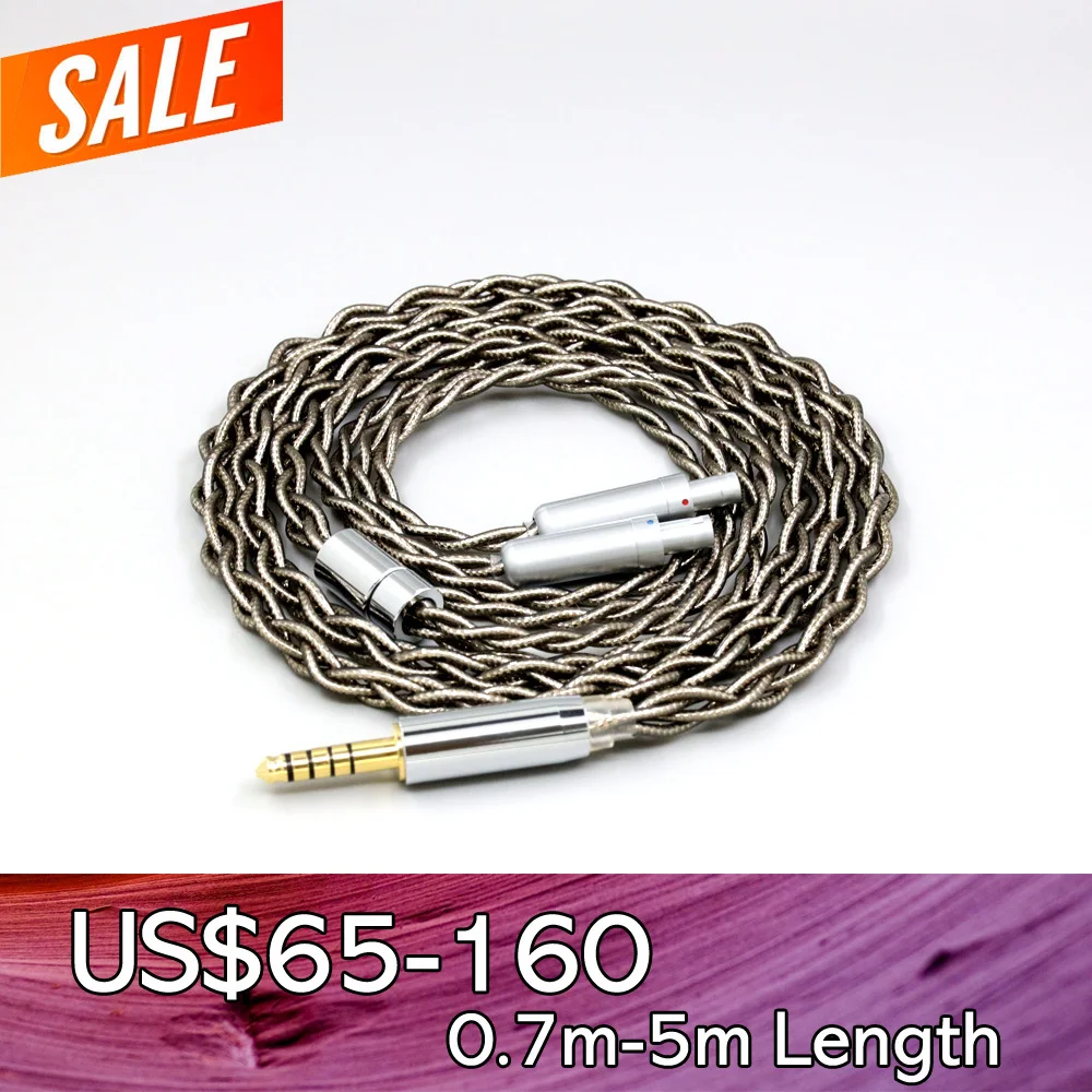 99% Pure Silver Palladium + Graphene Gold Earphone Shield Cable For Sennheiser HD800 HD800s HD820s HD820 Dharma D1000 LN008201