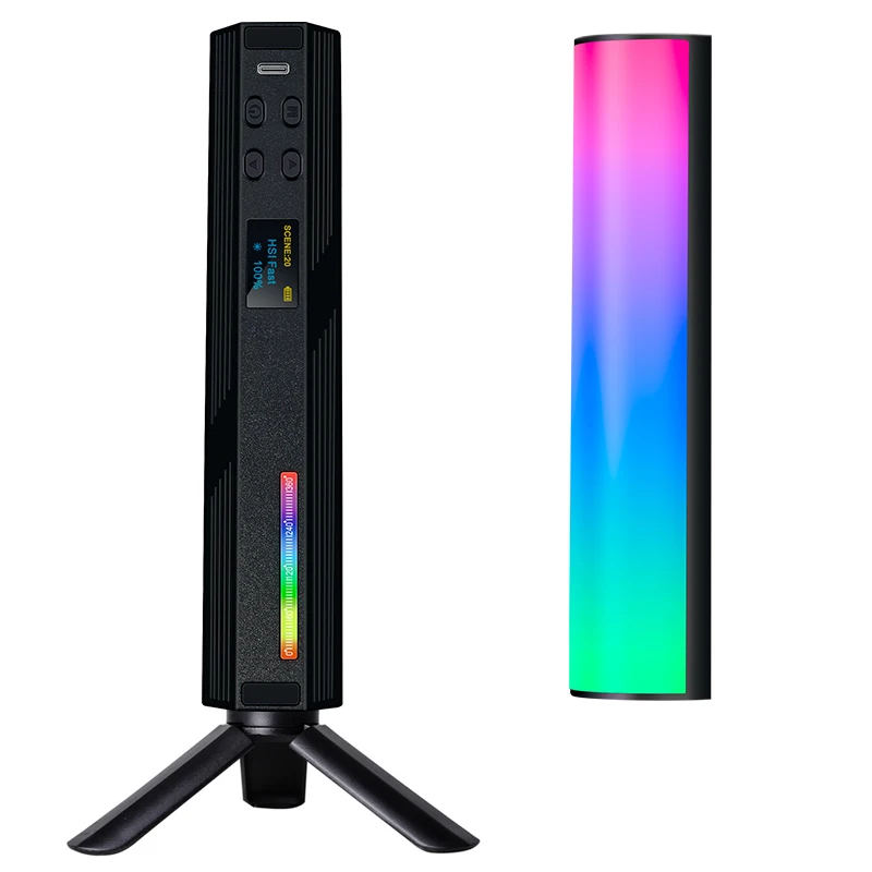 

Handheld LED RGB Stick Light 2500K-9000K Photography Lighting Magnetic Tube Light RGB Light Stick For Video Vlog Live Streaming