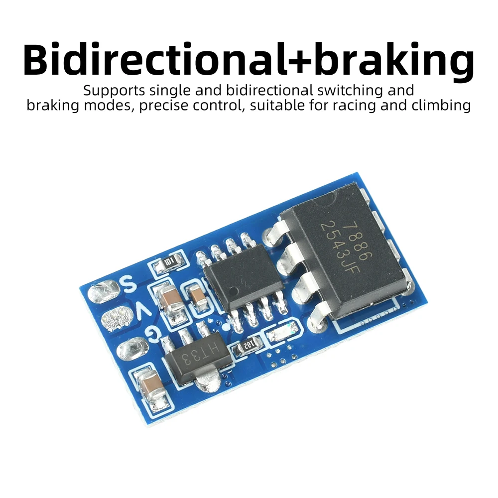 2S 3S Brushed ESC für RC-Autos und -Boote mit adaptiver Gasregelung und vierfachem Sicherheitsschutz – Elektronische Geschwindigkeitsregelung – Detail 14