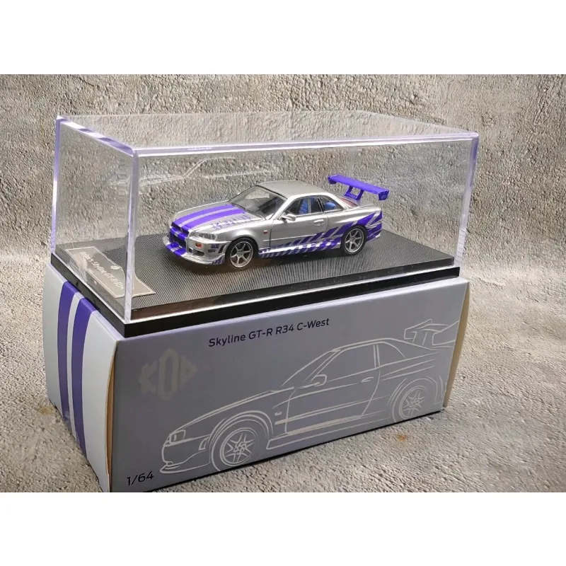 GFCC 1:64 Unit: GTR34 Skyline, Cast Alloy Model, Boys' Toy, Adult Collection Item, Festival Gift.