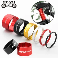 MUQZI 3/9PCS Headset Spacer MTB Road Bike Stem Washer 2mm 3mm 5mm 10mm 15mm 20mm for 28.6mm Fork Height Adjustment Shim