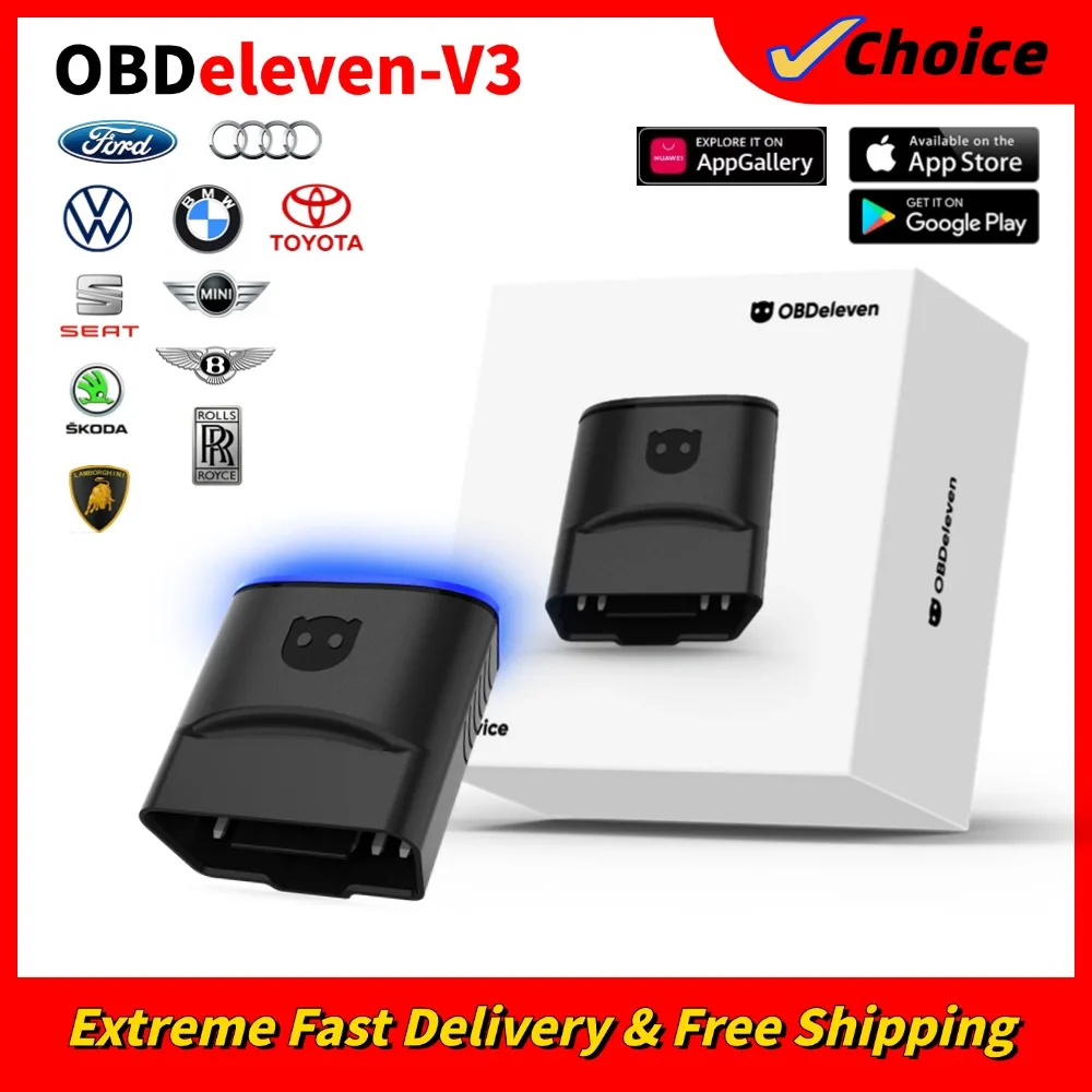 Obdeleven mais novo dispositivo v3 obd11 para volkswagen vw/audi/skoda para ios + android obd2 scanner ferramenta de diagnóstico