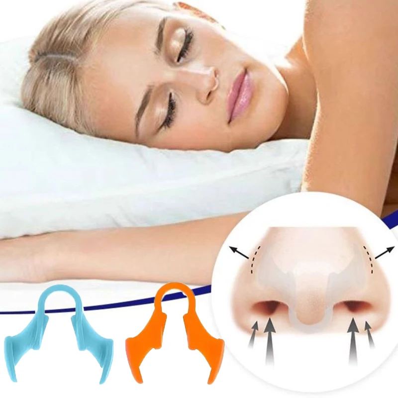 

2pcs Snoring Anti Snore Sleep Aid Device Ease Breathing Silicone Nasal Dilator