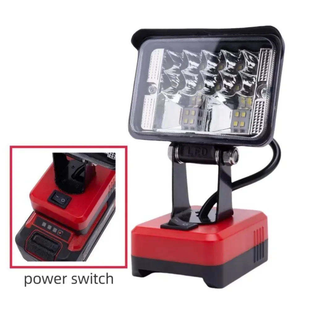 

for Einhell for ozito18V Battery Wireless Portable Power LED Work Light Floodlight Flashlight With USB And C-type Charging Port