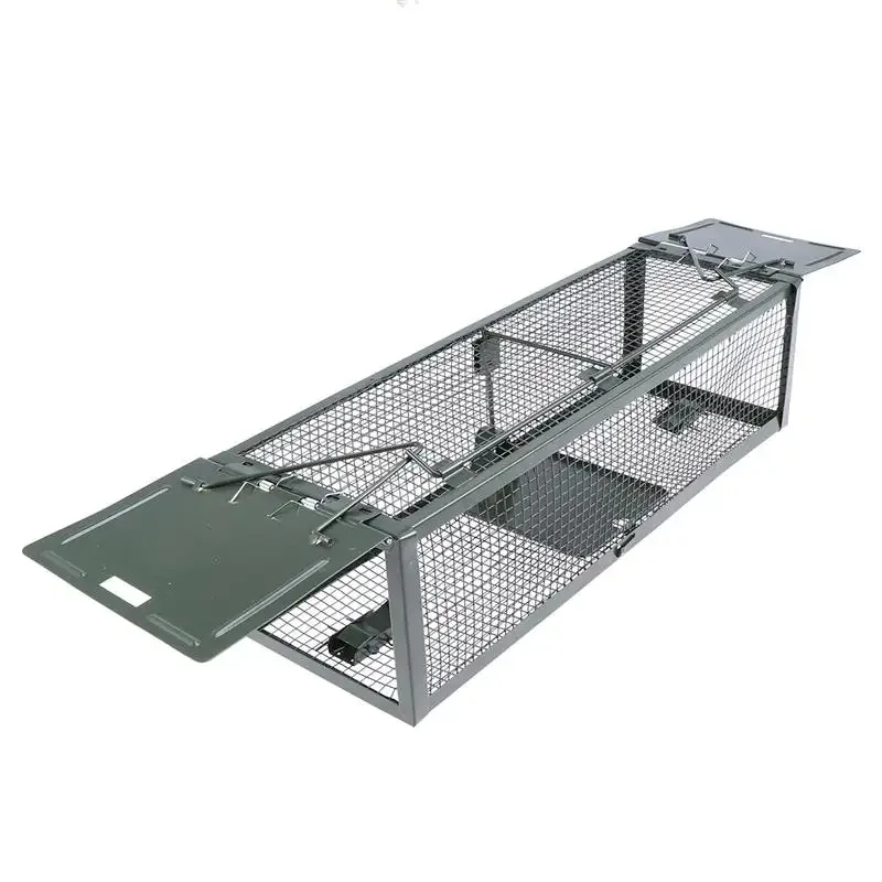 

Humane Animal Live Cage Rat Cage Trap Home Use Mouse Catcher Live Rodent Control Household Military Green Squirrel Cage (Green)