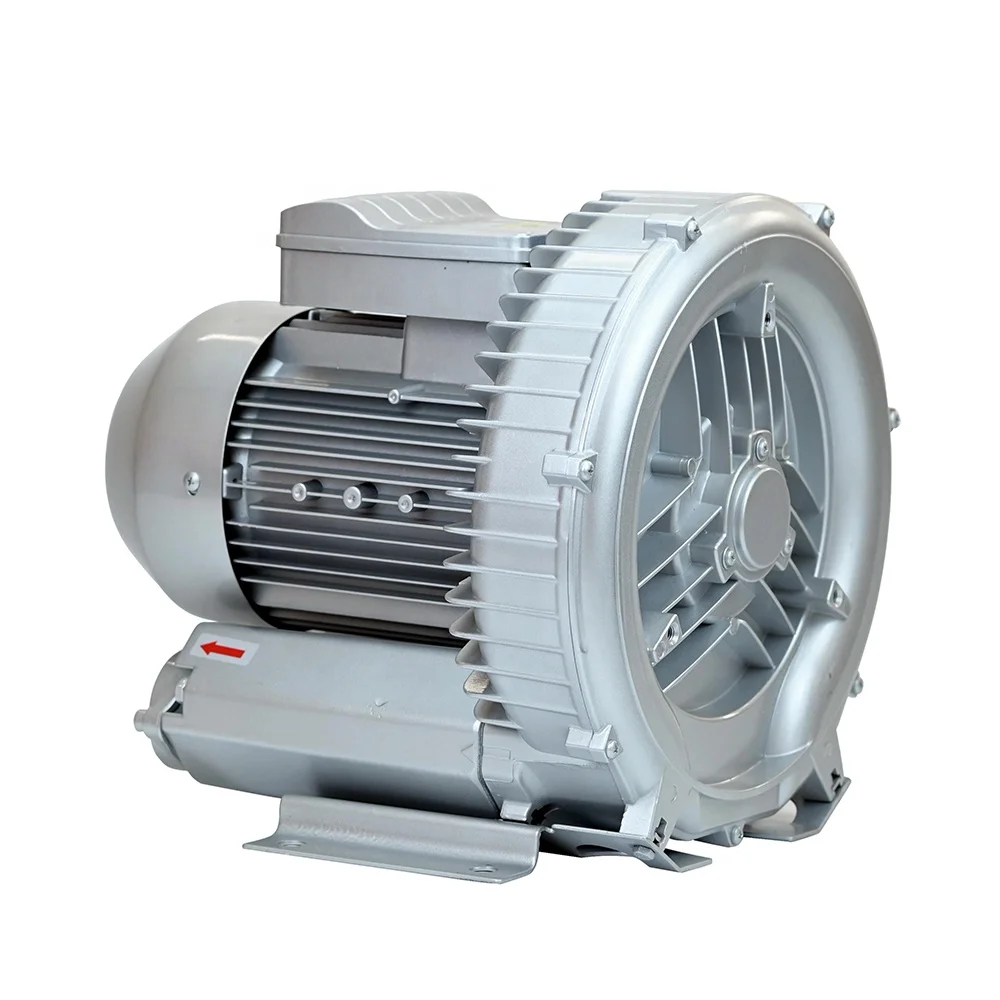 High-Pressure 2HP Single-Phase Electric Side Channel Blower 1.5Kw 3 Phase Vacuum Pumps Regenerative Air Compressor With CE