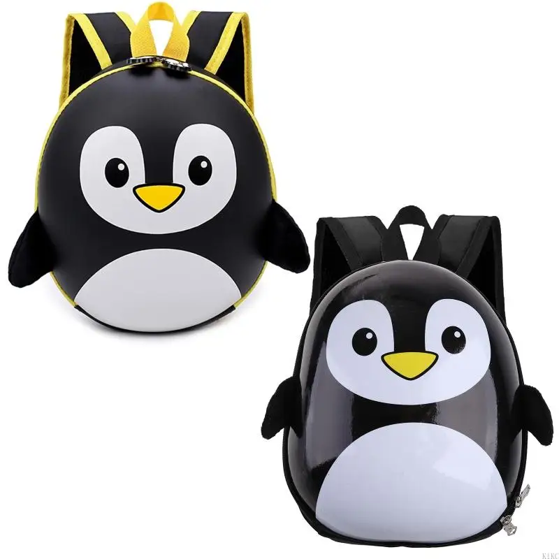 K1KC Baby Kids Boy Girl Penguin Casual Backpack Cartoon Small Shoulder School Bag New