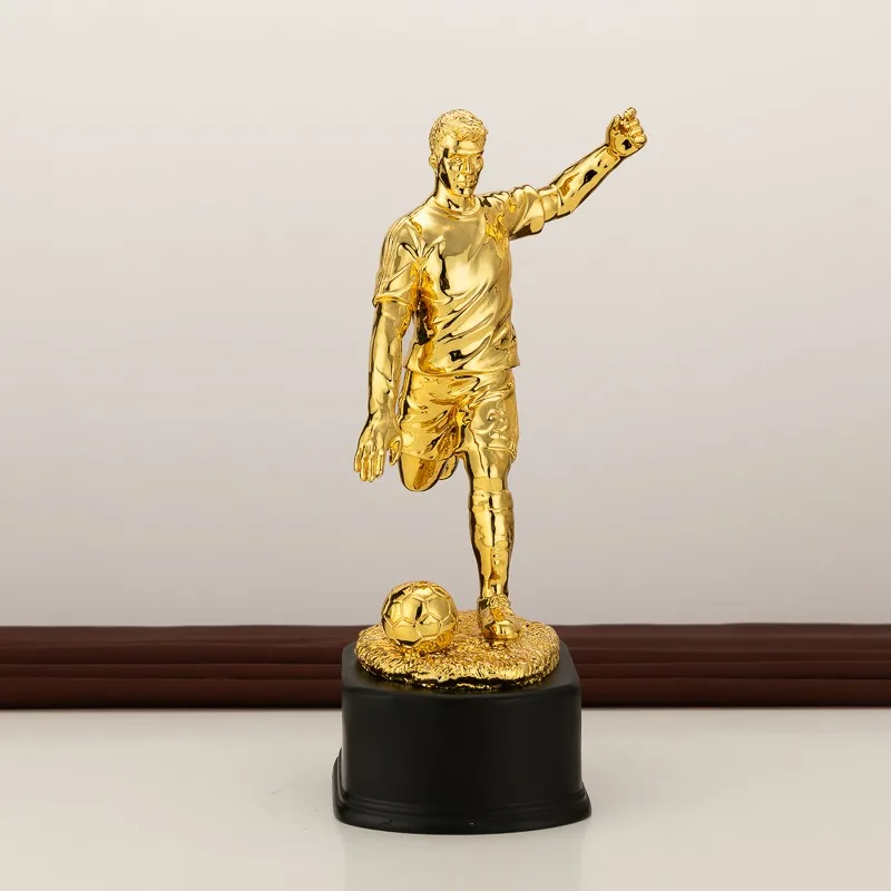 Resin Plated Trophy, Sports Game Football Award Gift, Forward Guard Center Trophy, Fan Crafts