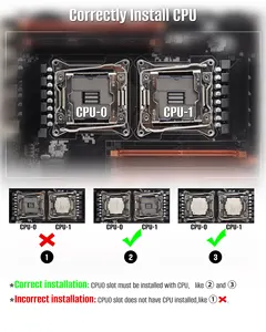X99 Motor de placa base Dual CPU M.2 LGA 2011 V3 E-ATX USB3.0 SATA3 8 DIMM DDR4 Soporte de Xeon Processor Slot 2011-3 8 mejores ventas RX580 16GB - №4
