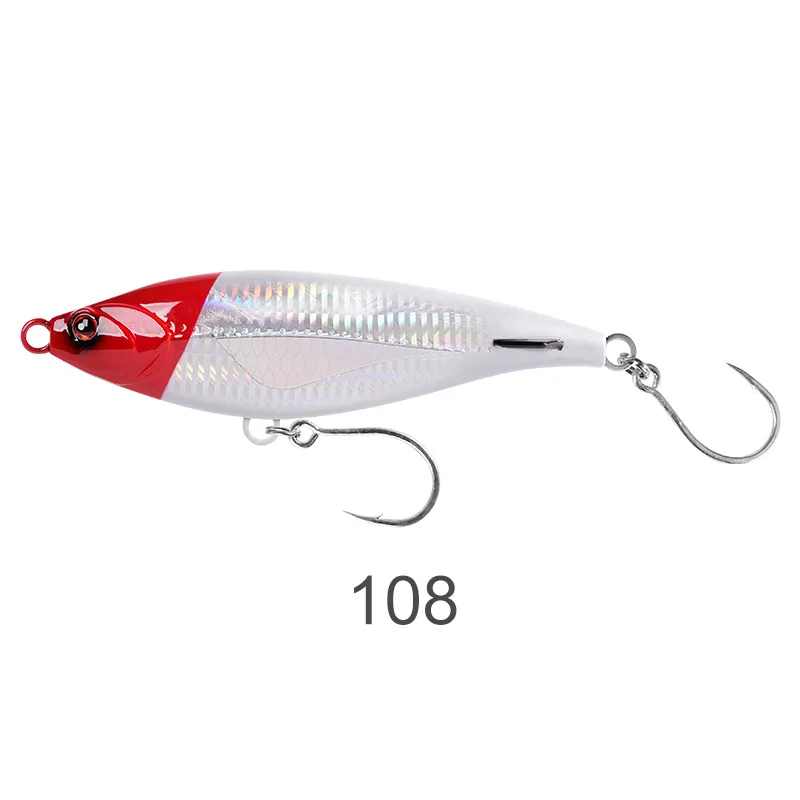 NOEBY Sinkender Bleistift-Angelköder, 115 mm, 43 g, 150 mm, 85 g, langer Wurf, künstlicher harter Köder für Wolfsbarsch-Thunfisch, Stickbait-Angelköder