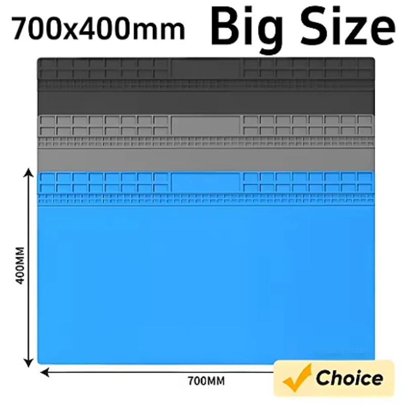 Tampon de réparation avec Station de soudage magnétique résistante à la chaleur, tapis de soudage en silicone, tapis de travail, plate-forme BGA de bureau, grande taille