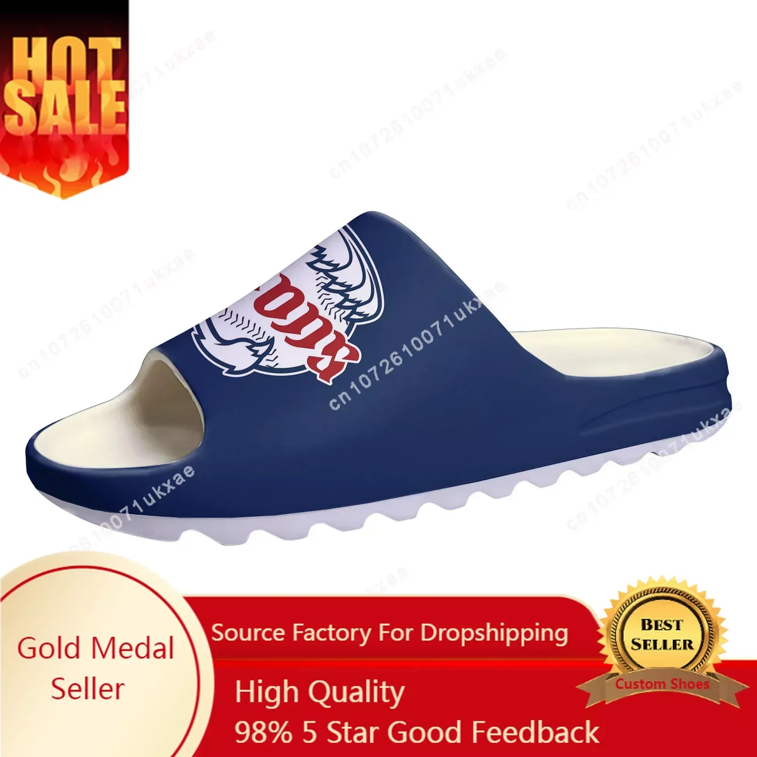 

Saitama Lions baseball Soft Sole Sllipers Home Clogs Customized Step On Water Shoes Mens Womens Teenager Step in Sandals