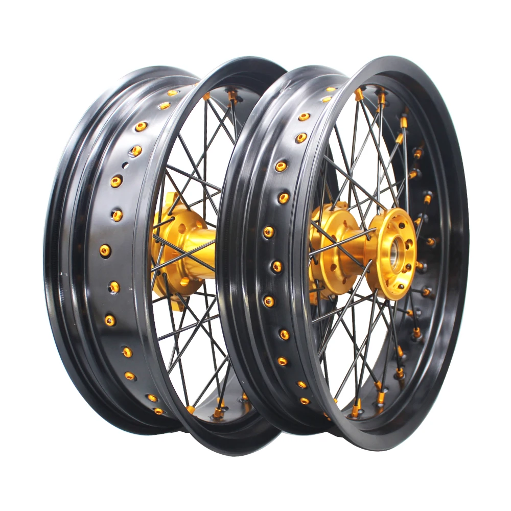 Factory Direct Sale RMZ DRZ 250 450 17 Inch SM Wheels Alloy Motorcycle Supermoto Wheels For Suzuki