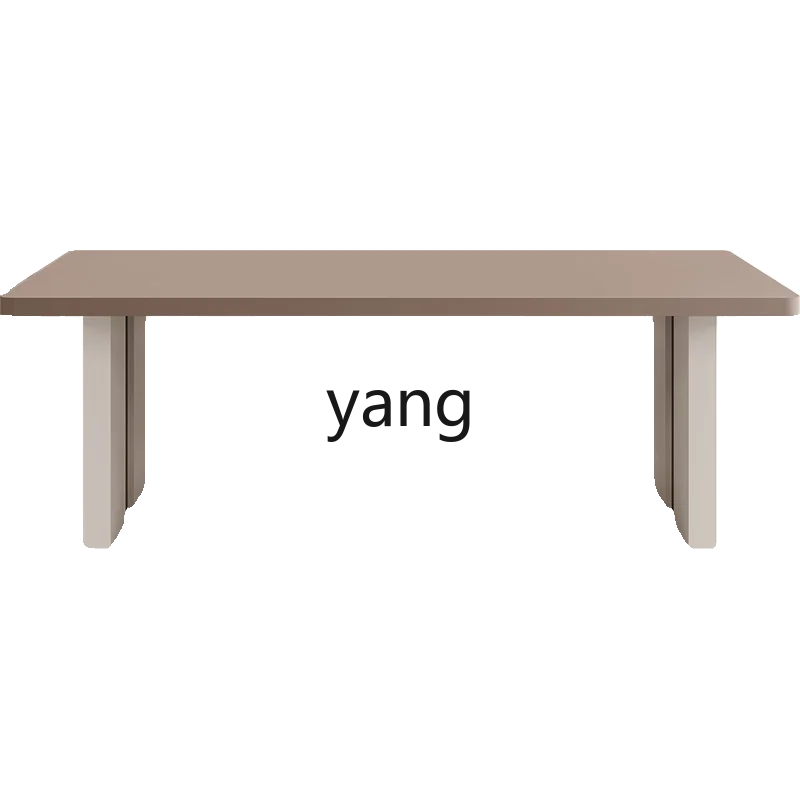 

TGF minimalist rock slab dining table and chair combination Italian home retro wabi sabi wind light luxury modern