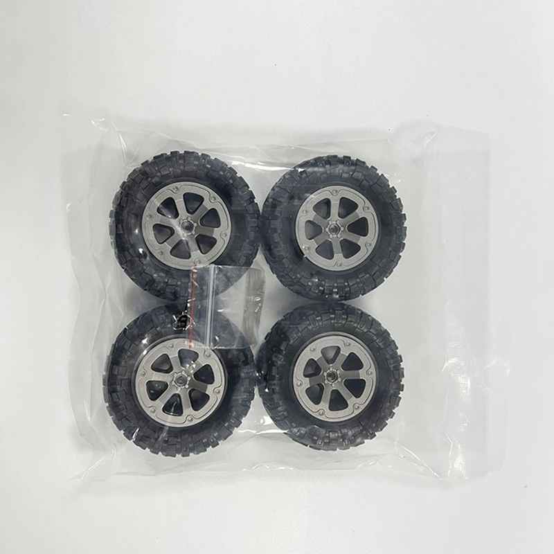 4Pcs Front And Rear Wheel Tire Tyre For FY001,FY002,FY003 For WPL B-14 C-14 RC Car Upgrade Replacement Parts Accessories