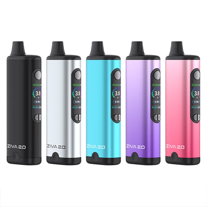 Original Yocan Ziva 2.0 Vaporizer Mod 650mAh Battery LCD Color Display Variable Voltage 1.8-4.2V For 510 Thread Cart E-Cigarette view 5