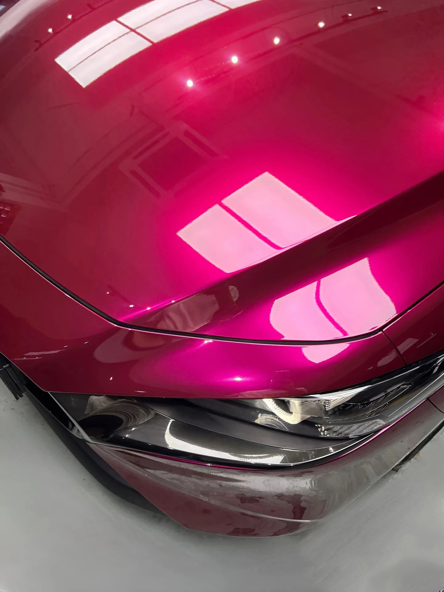 Candy Purple PET Automotive Vinyl Wrap - UV Resistant Waterproof Color Change Film for Car Body Modification
